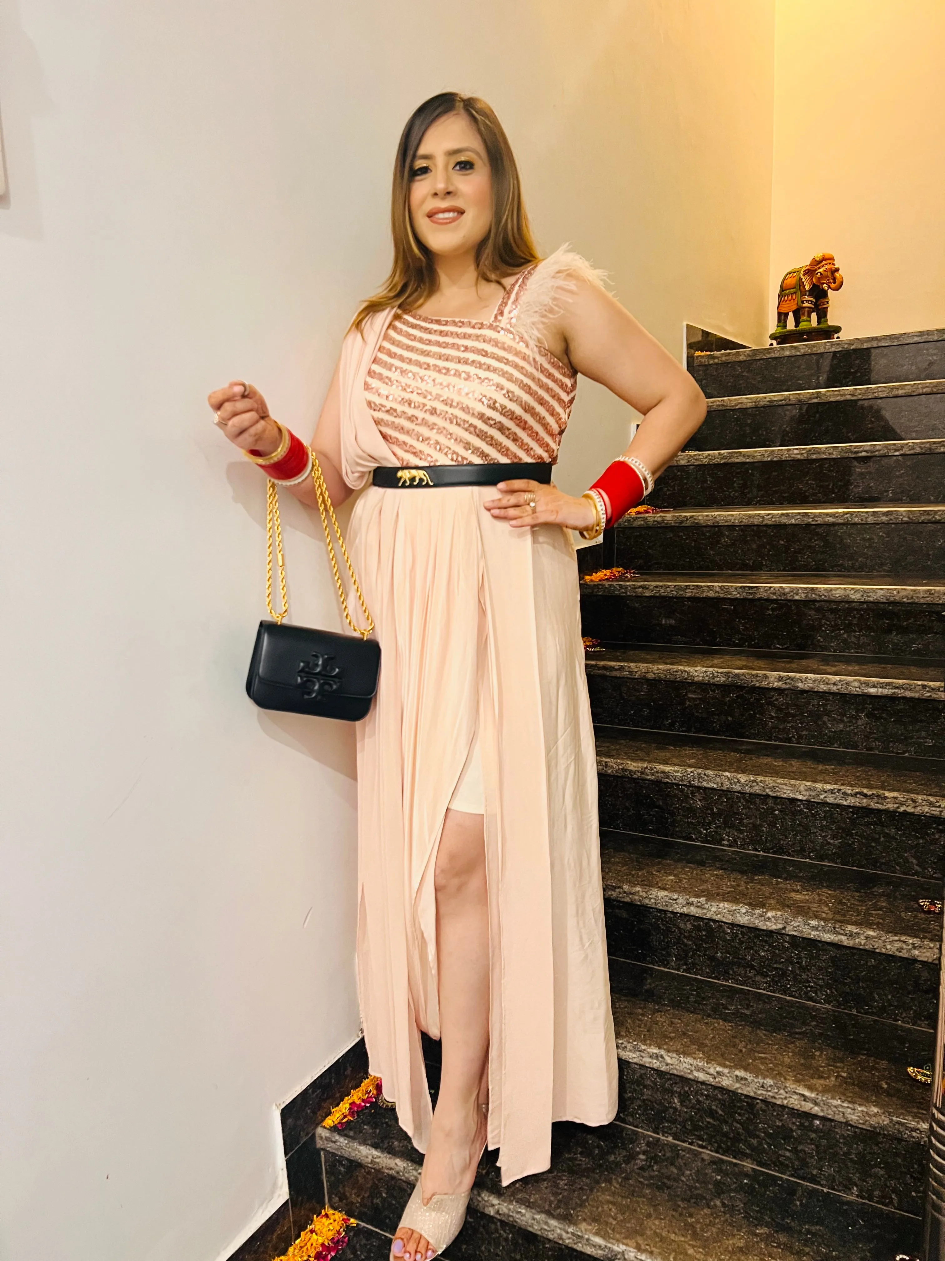 Fawn Sequin Drape