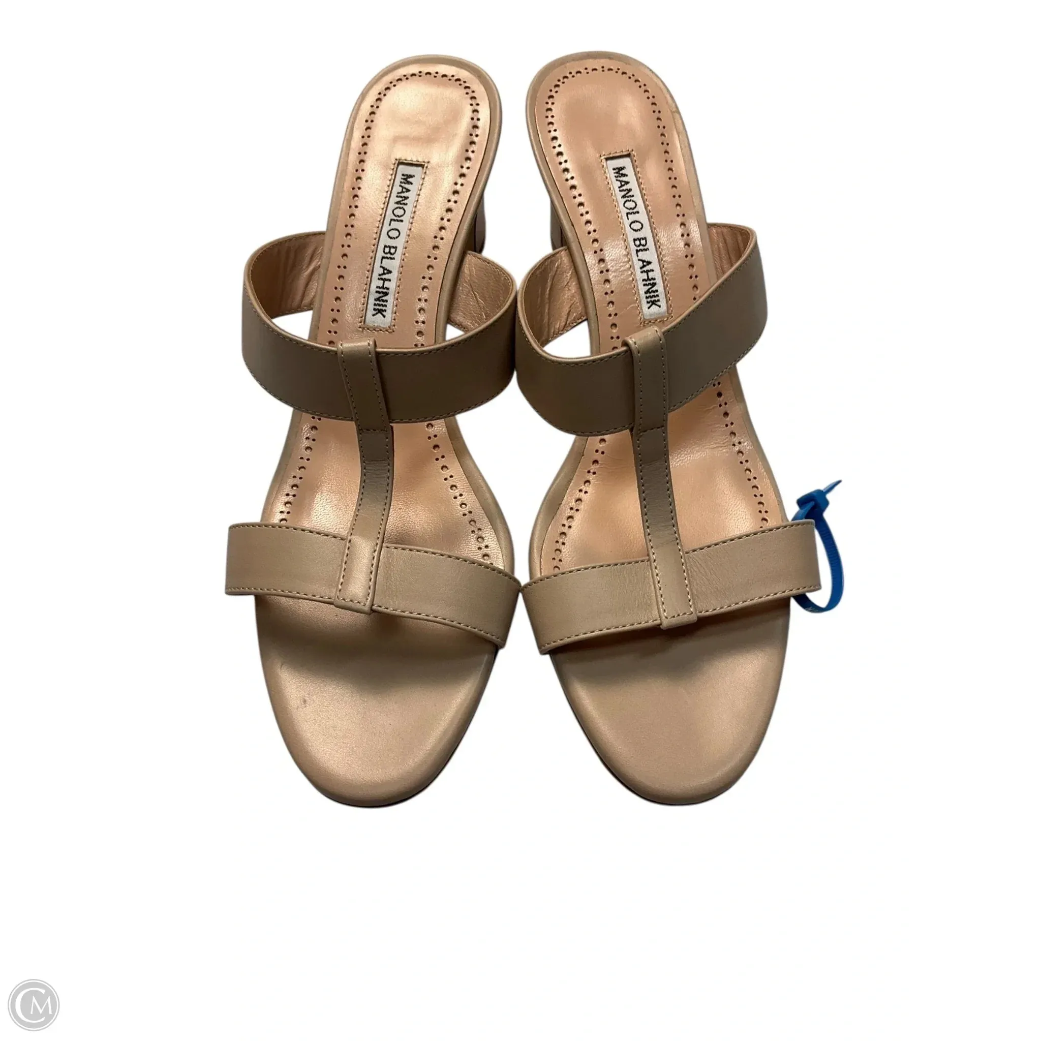 Shoes Designer By Manolo Blahnik In Cream, Size: 9 Feather Light City Adventure