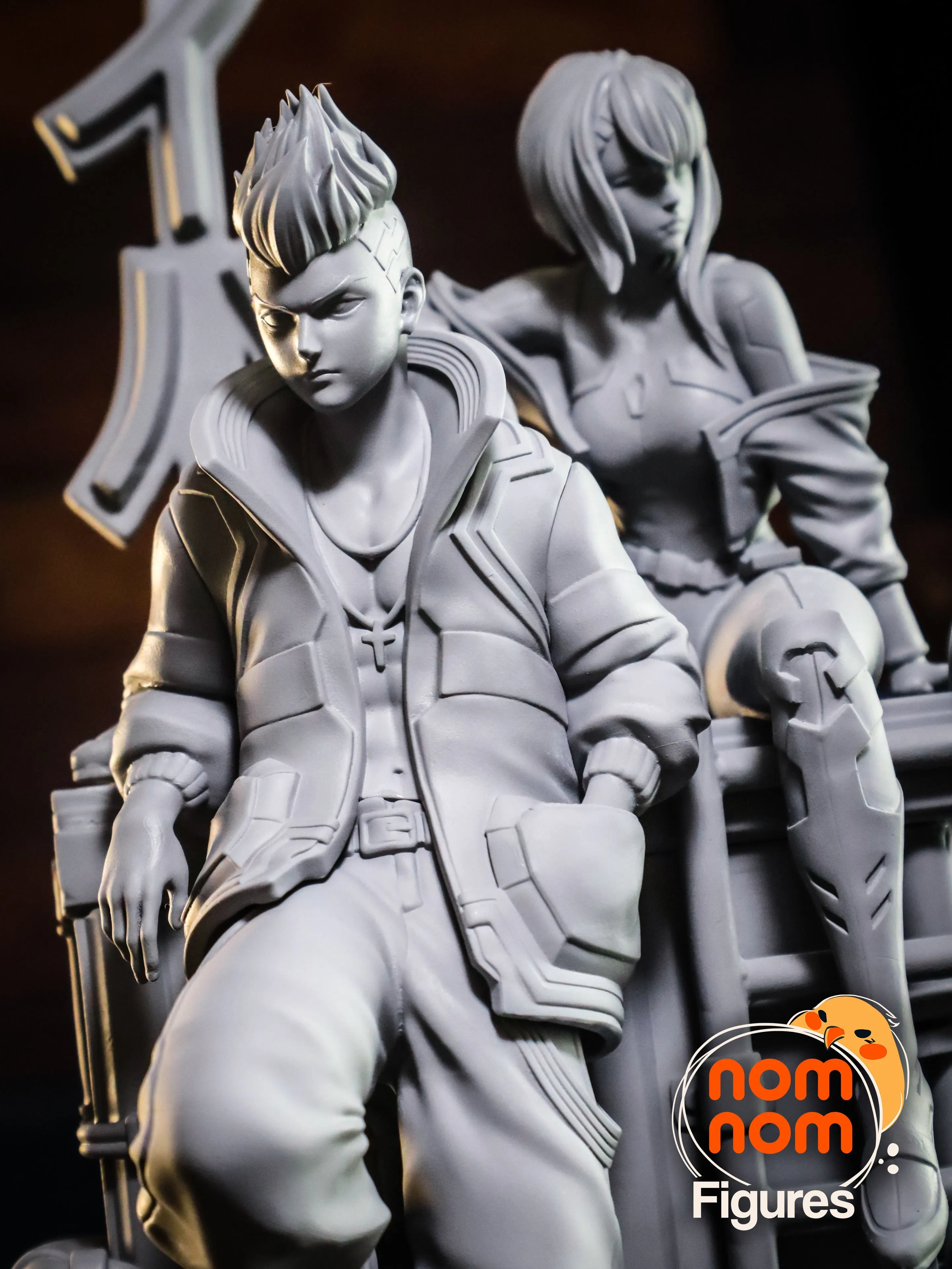 Figurine à peindre - Lucy & David - Cyberpunk