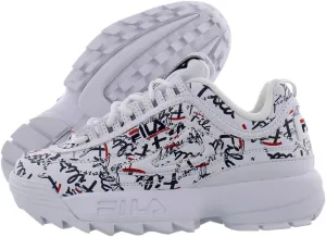 Fila Disruptor Ii Graffiti Womens Shoes Size 9.5, Color: White/Navy/Red-