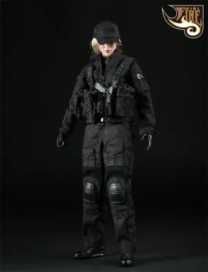 Fire Girl Toys 1/6 female soldiers FG001 night female gunmen suit spot Action Figures