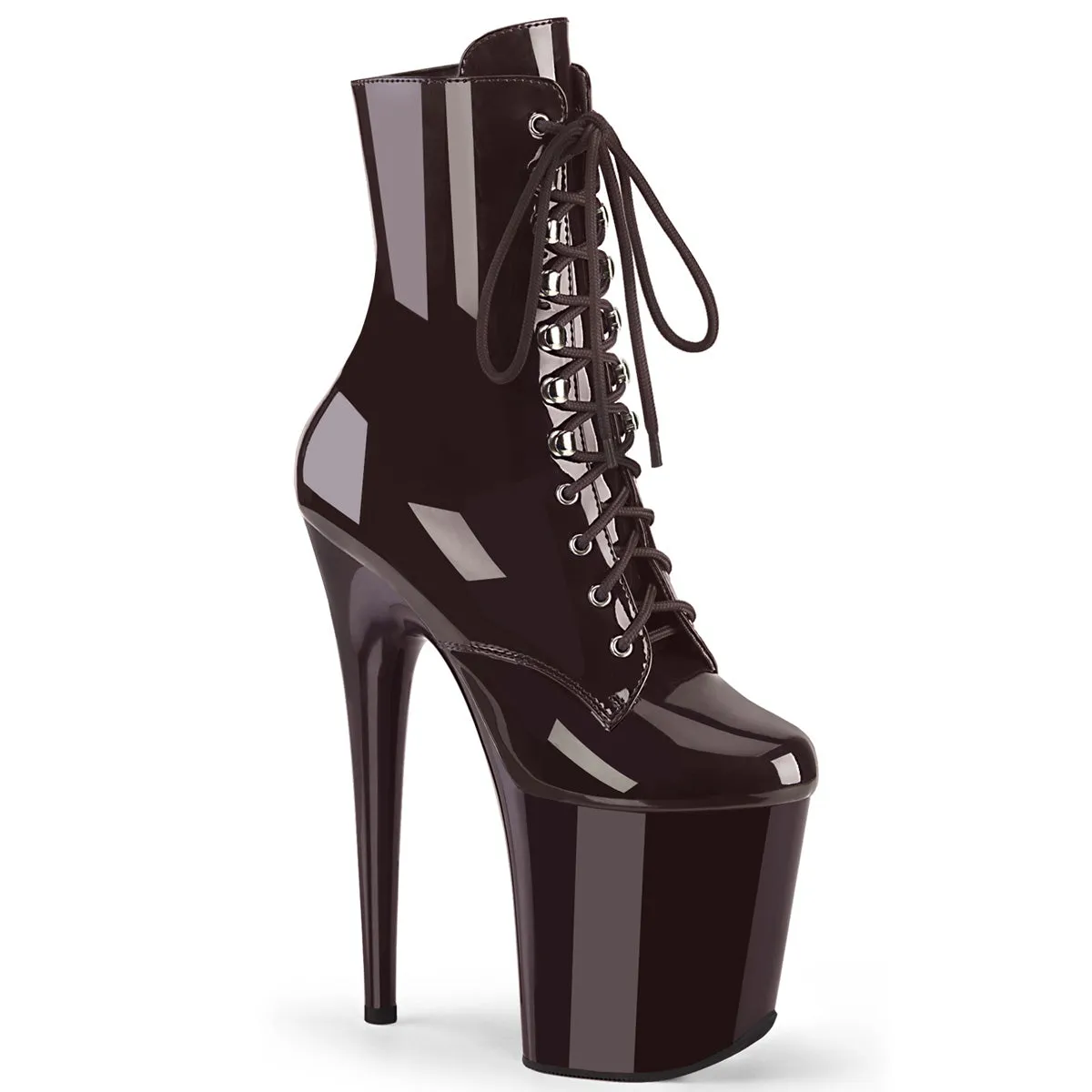 FLAMINGO-1020 Pleaser Coffee Pat/Coffee Sexy Platform Shoes (Pole Dancing Heels)