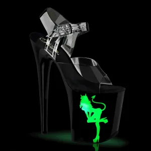 FLAMINGO-808NLDG Devil Girl Light Up Platform Exotic Dancer Shoes