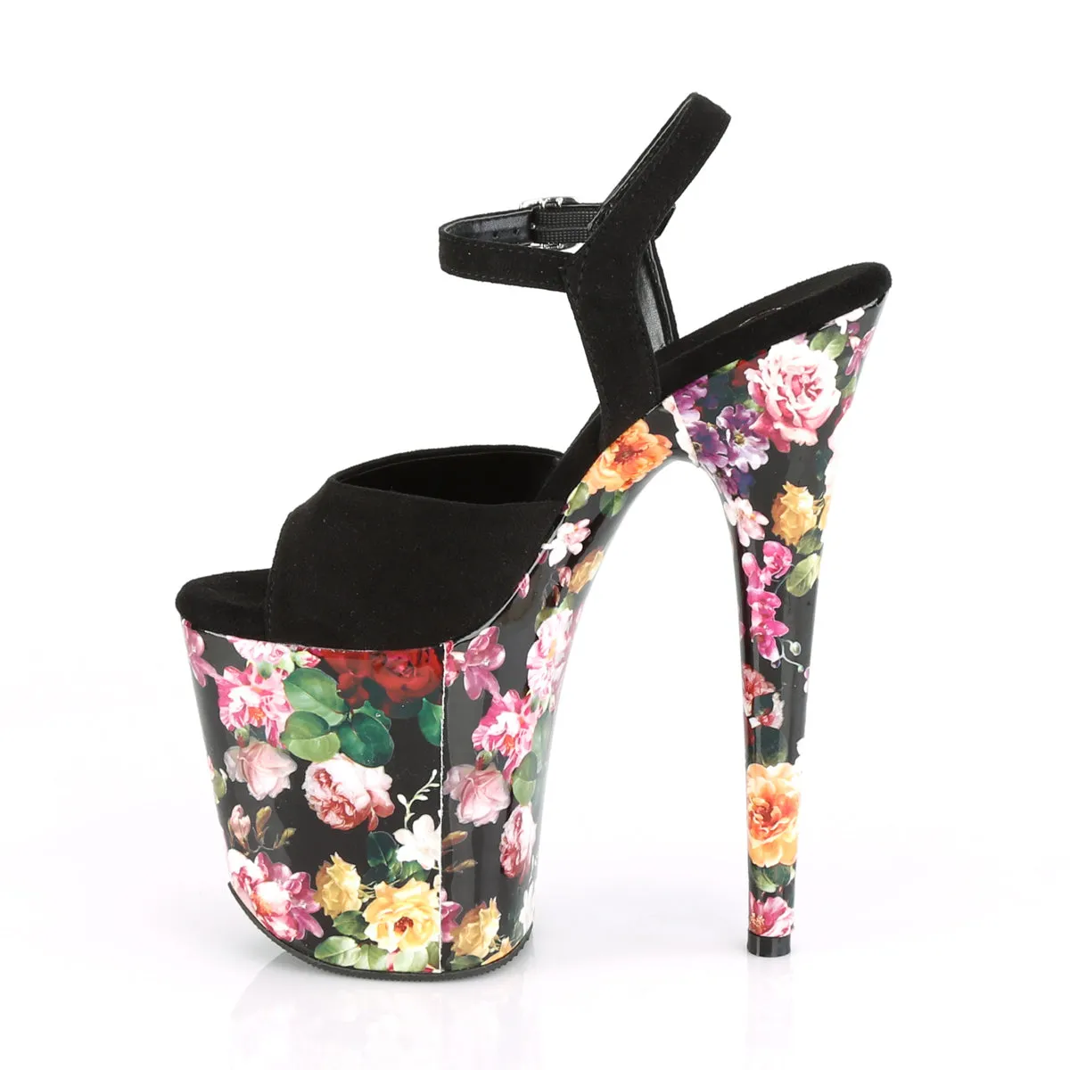 FLAMINGO-809WR Pleaser Black Faux Suede Sexy Platform Shoes (Pole Dancing Heels)