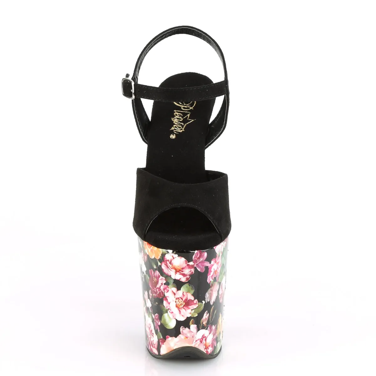 FLAMINGO-809WR Pleaser Black Faux Suede Sexy Platform Shoes (Pole Dancing Heels)