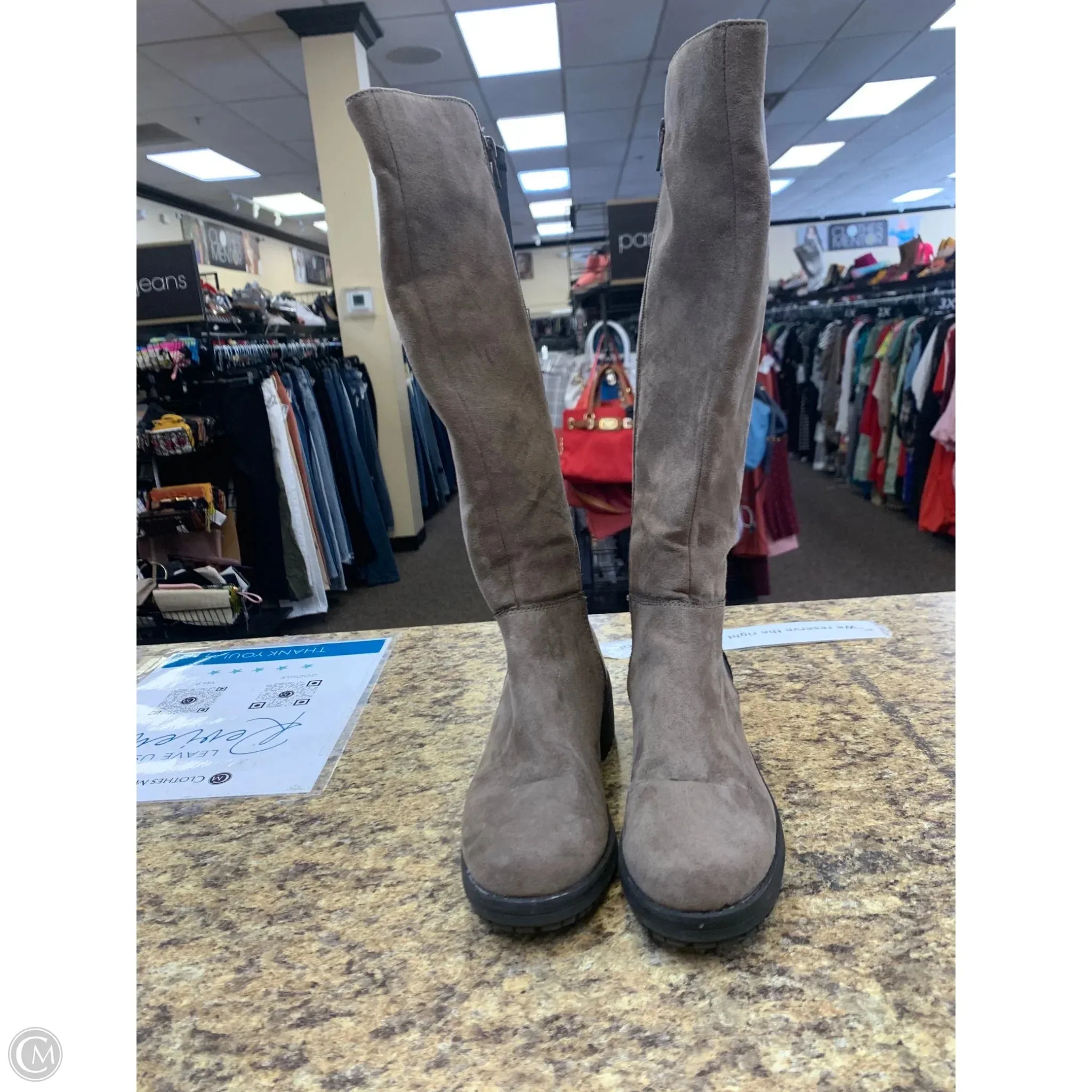 Boots Knee Flats By Arizona In Taupe, Size: 6 Quick Drying Rough Trail Hiker