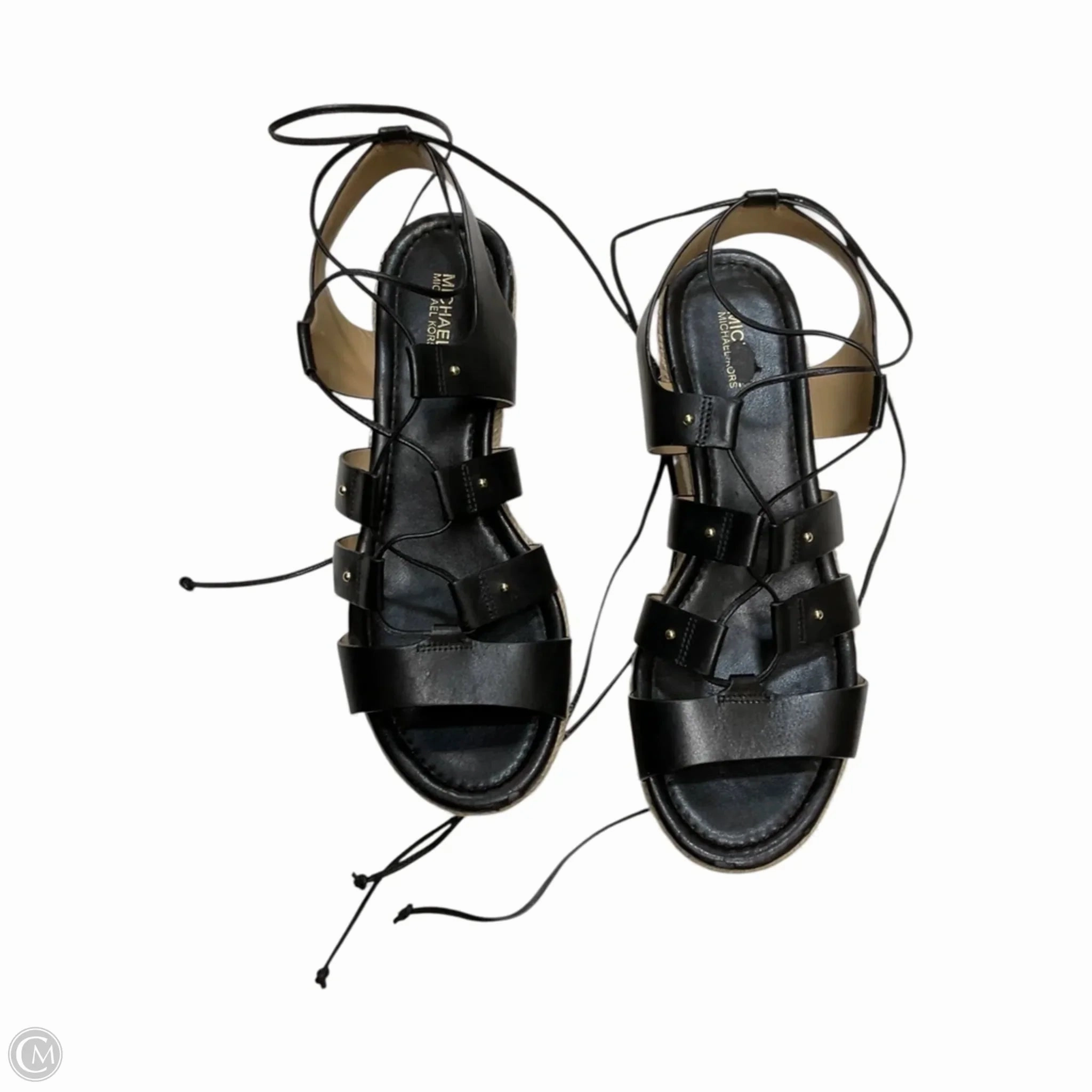 Sandals Designer By Michael Kors In Black, Size: 8 Flexible Fit Frequent Travelers Festival Vibe