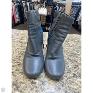 Angel Glow Deep Grip Boots Luxury Designer By Prada In Grey, Size: 10