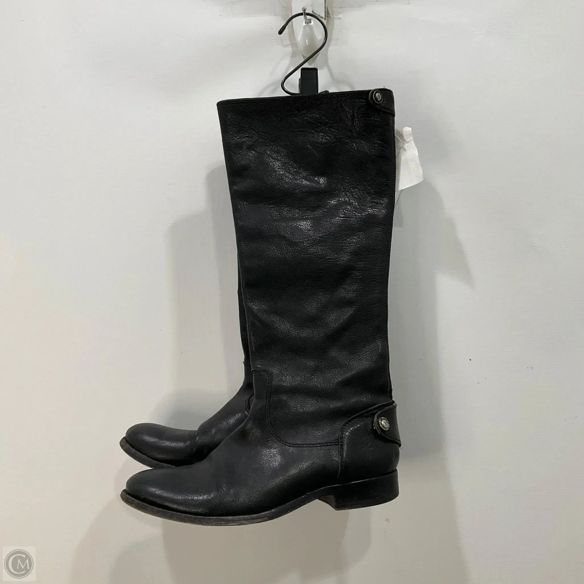 Color Pop Weekend Trek Boots Knee Heels By Frye In Black, Size: 6