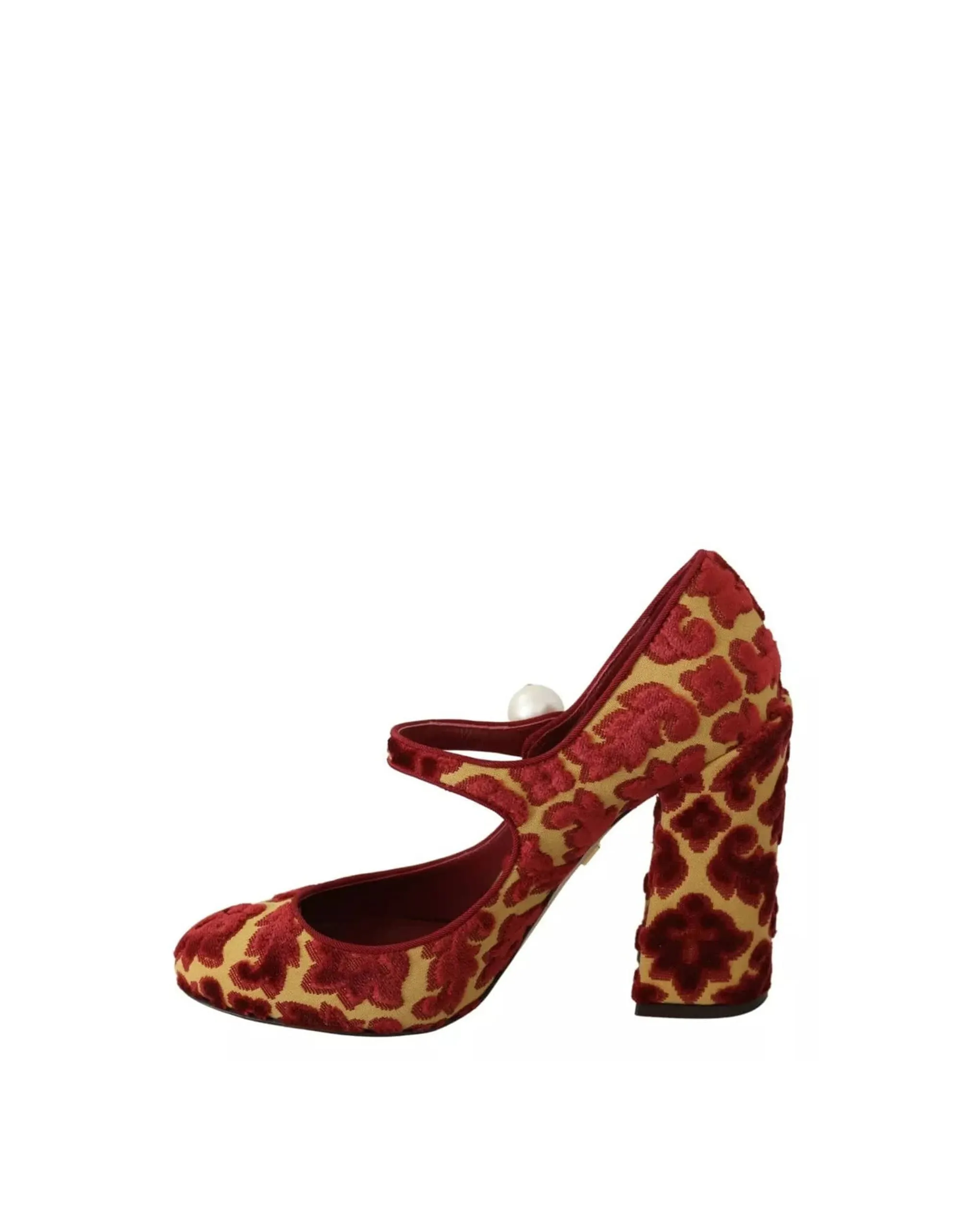 Floral Brocade Mary Janes Sandals