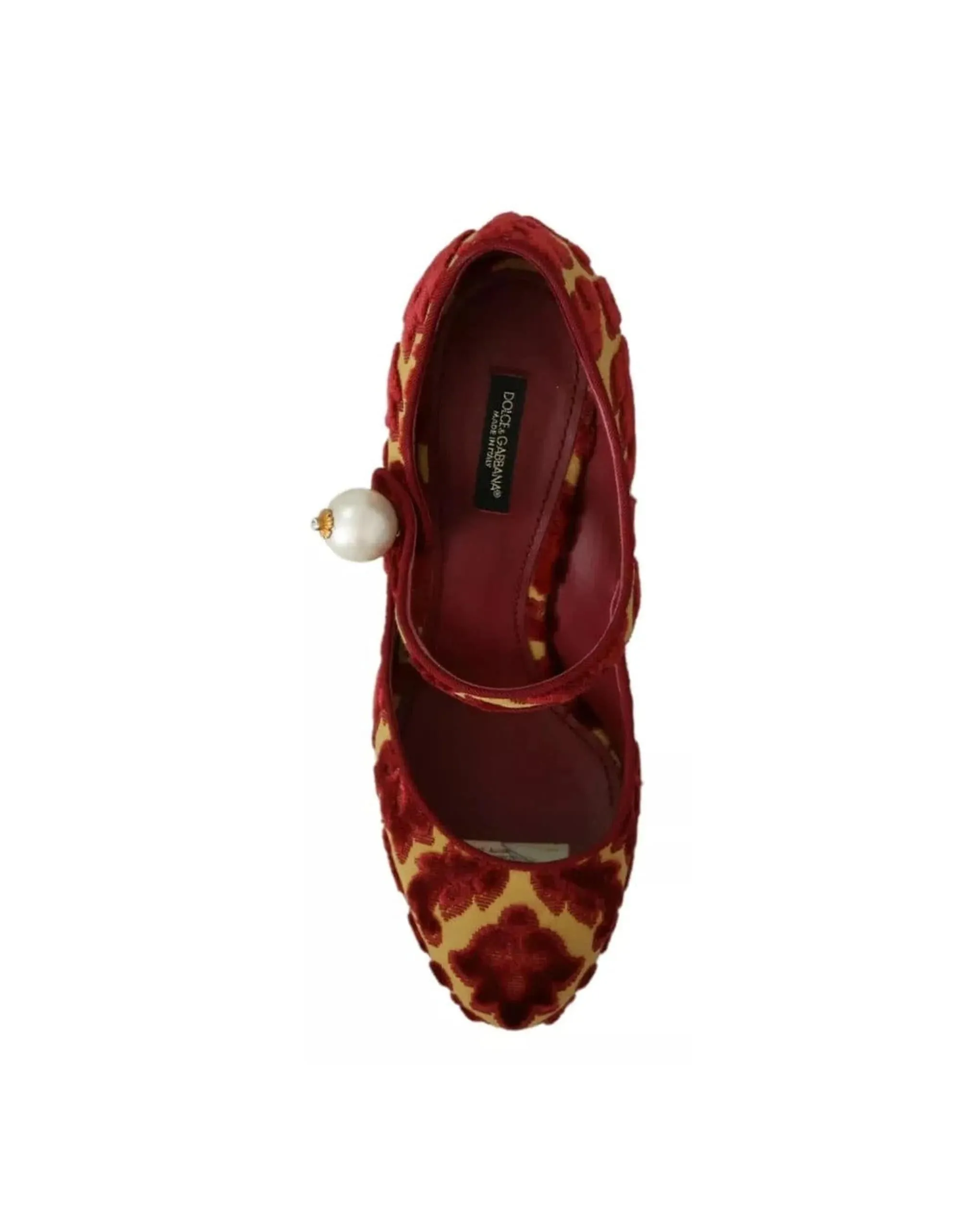 Floral Brocade Mary Janes Sandals