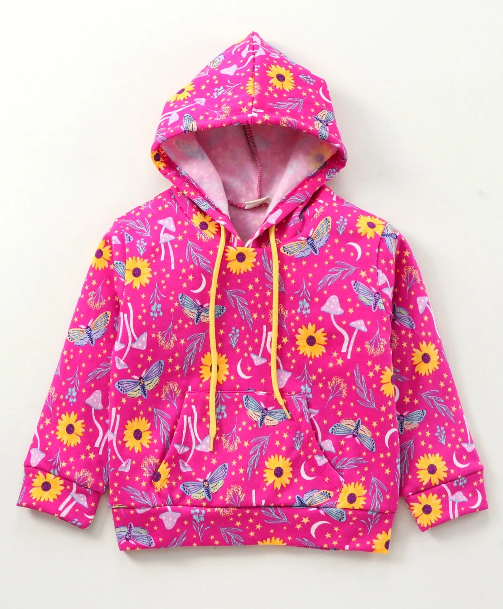 Floral Printed Hoodie Sweatshirt Pant Set