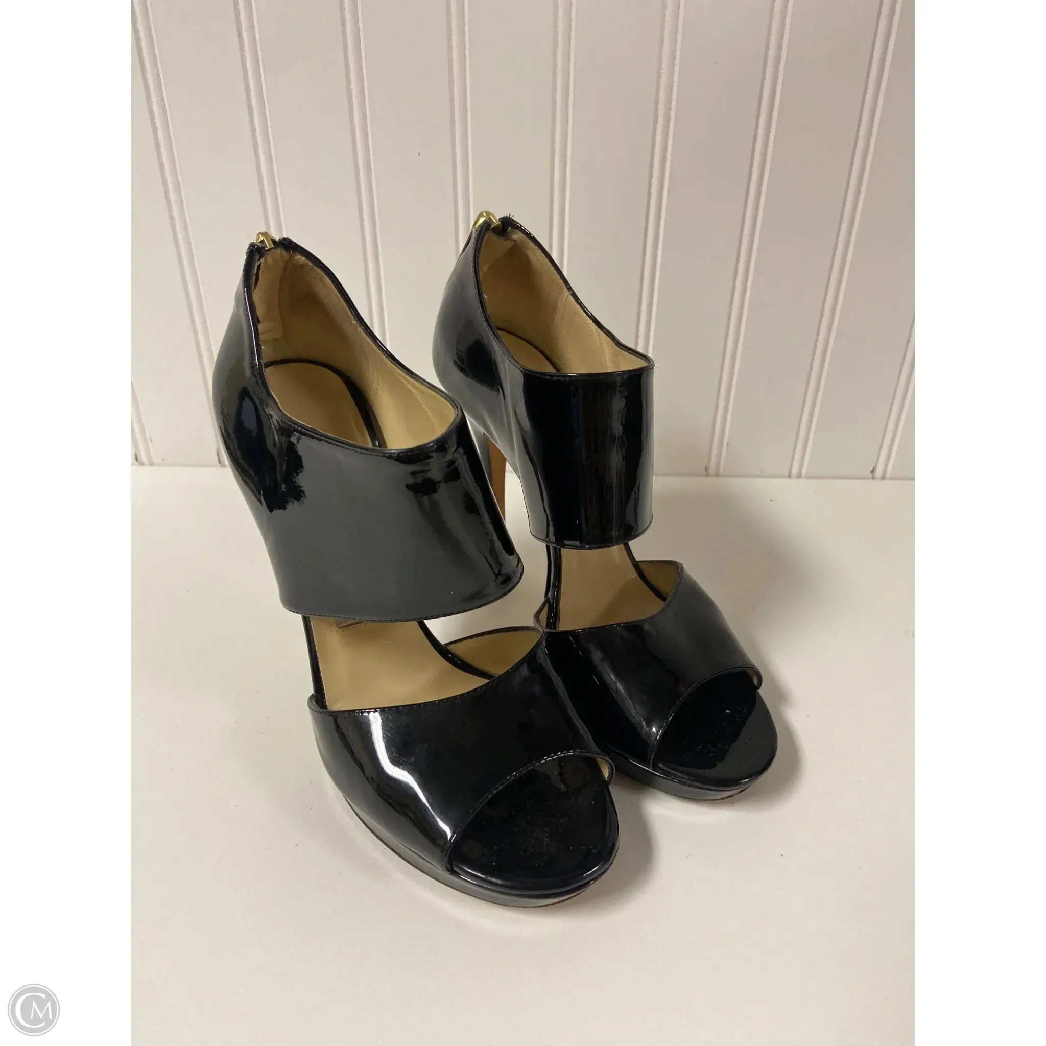 Sandals Luxury Designer By Jimmy Choo In Black, Size: 6 Non Weighted Movement