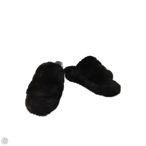 Slippers Designer By Ugg In Black, Size: 6 Walking Fairy Step