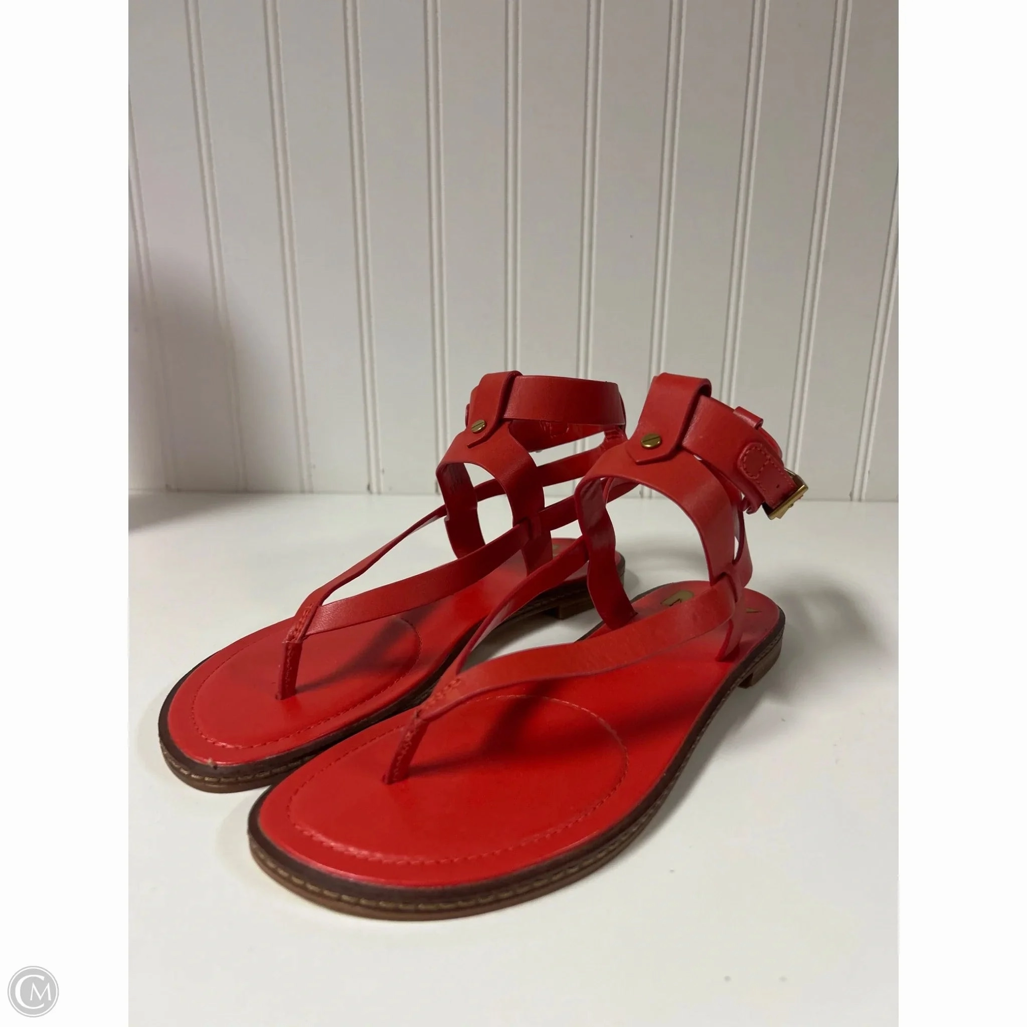 Sandals Designer By Michael Kors In Red, Size: 7 Snow Warm Flexible