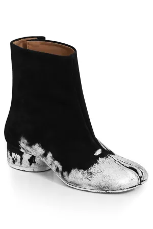 FOIL SPLATTER TABI BOOT SILVER