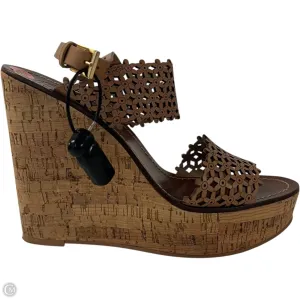 Comfort Outsole Sandals Designer By Tory Burch In Tan, Size: 8.5