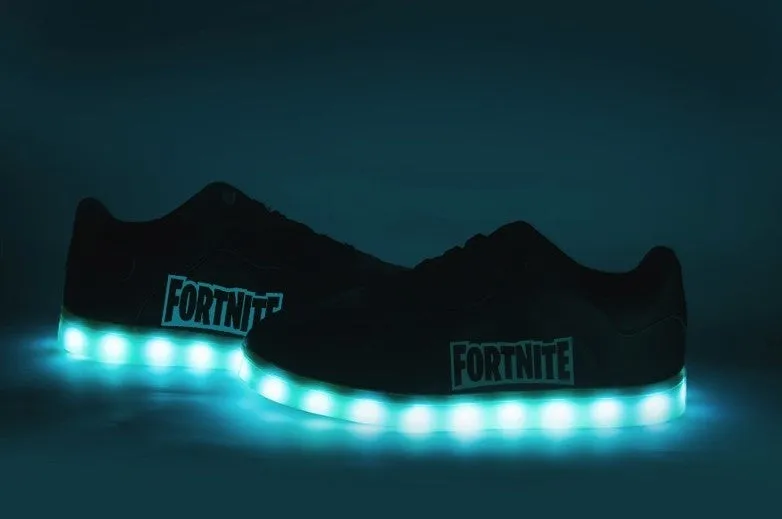 Fortnite Light Up Shoes Low Top Sneakers Light Up Shoes Flashing LED Luminous Shoes Fortnite Gits