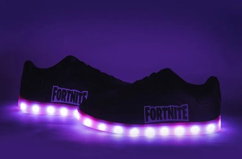 Fortnite Light Up Shoes Low Top Sneakers Light Up Shoes Flashing LED Luminous Shoes Fortnite Gits