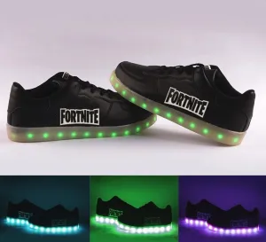 Fortnite Light Up Shoes Low Top Sneakers Light Up Shoes Flashing LED Luminous Shoes Fortnite Gits