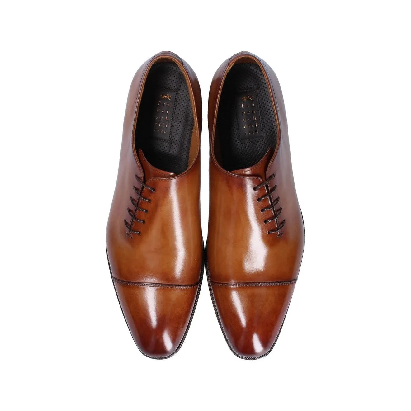 Franceschetti Apollo /Antinoo Men's Shoes Hand-Painted Art Sole Leather Oxfords (FCCT1069)