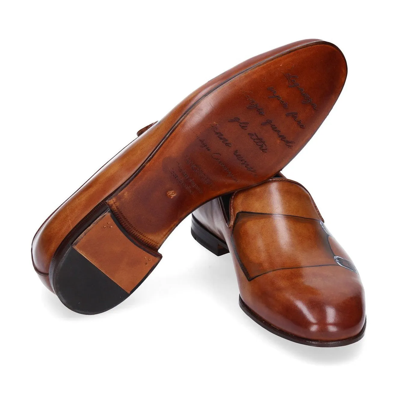 Franceschetti Fabrizio Men's Shoes Calf-Skin Leather Slipper Loafers (FCCT1073)