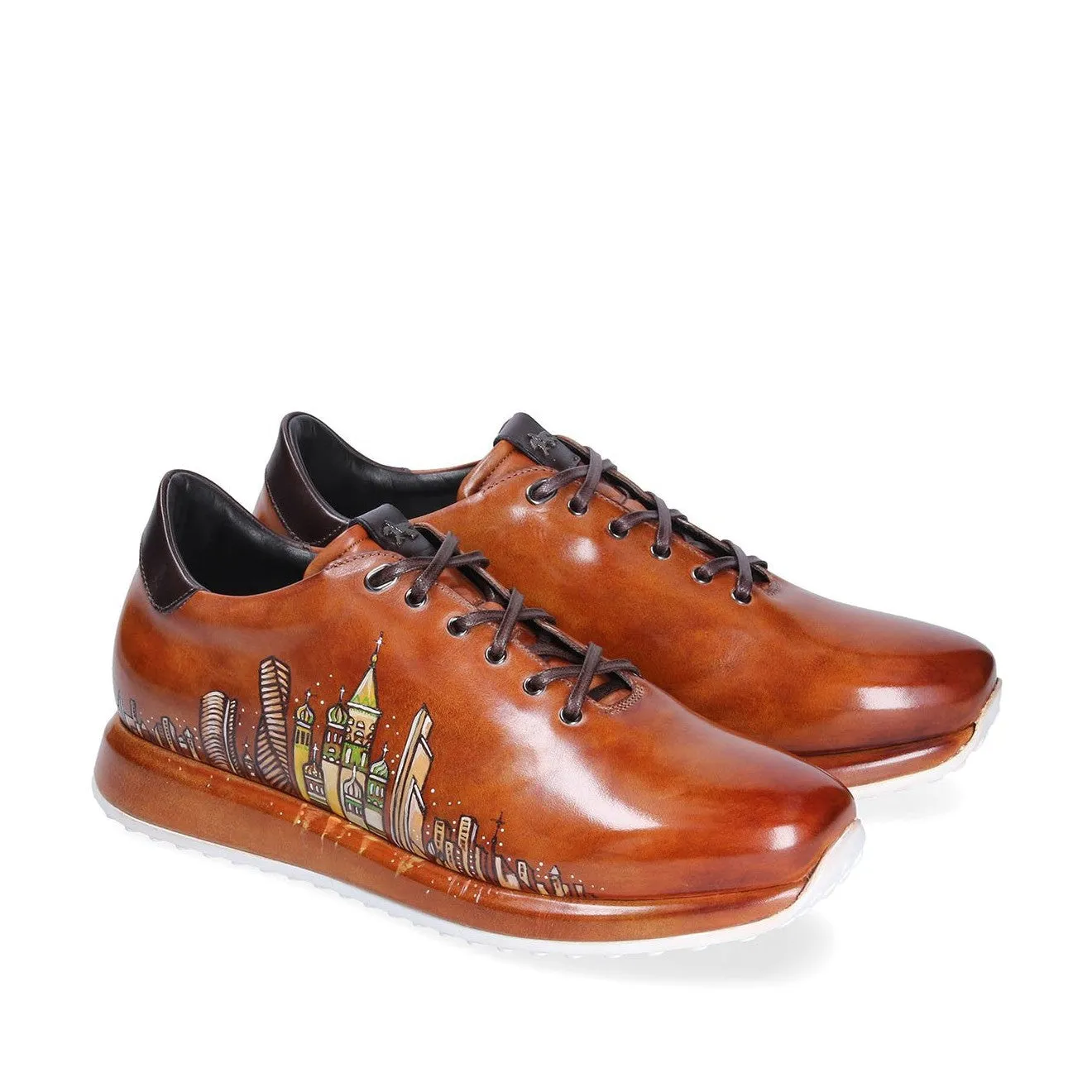 Franceschetti Moscow Men's Shoes Calf-Skin Leather Casual Sneakers (FCCT1077)