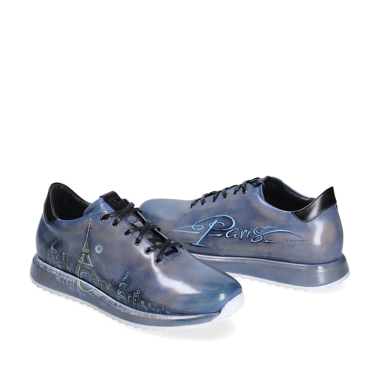 Franceschetti Paris Men's Shoes Calf-Skin Leather Casual Sneakers (FCCT1076)