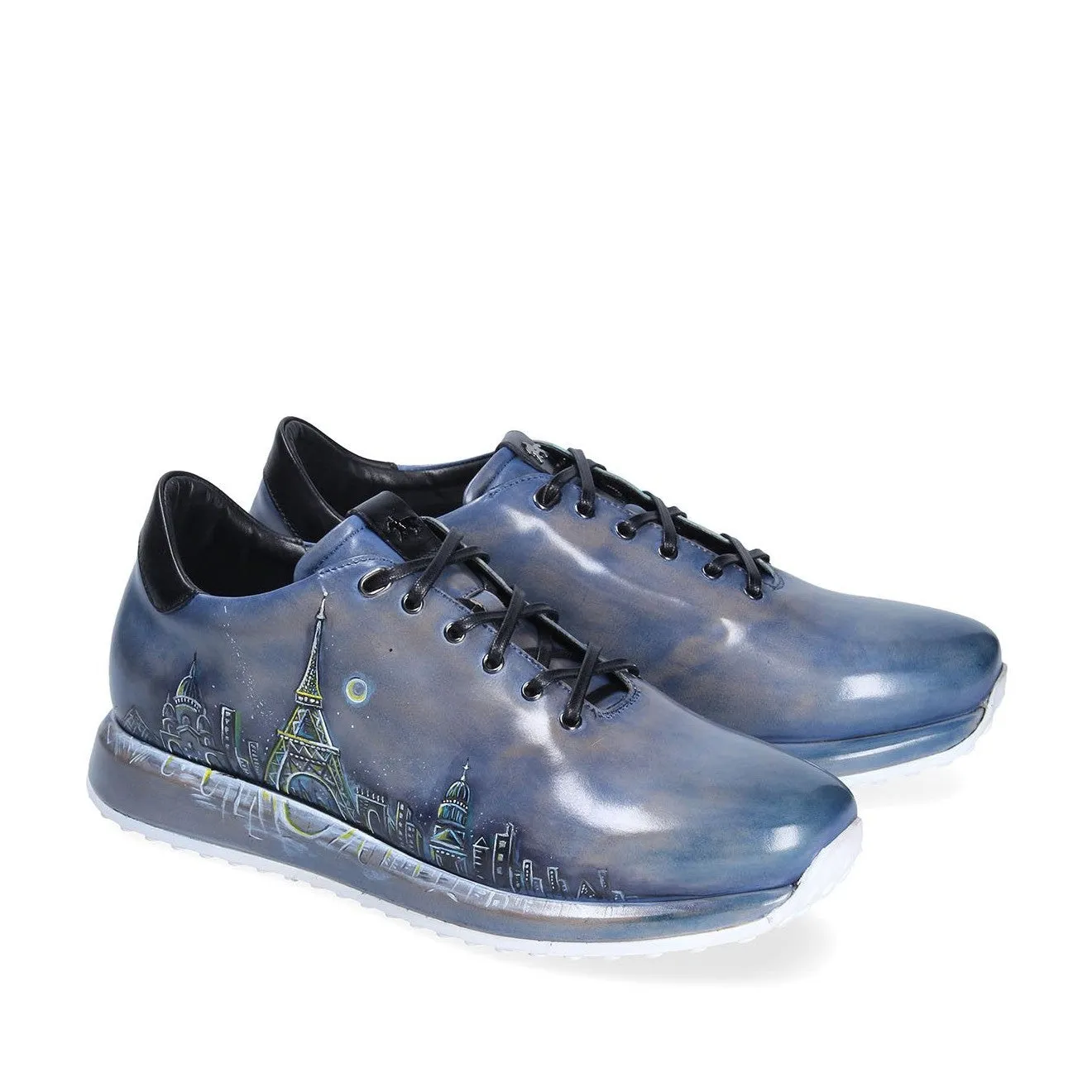 Franceschetti Paris Men's Shoes Calf-Skin Leather Casual Sneakers (FCCT1076)