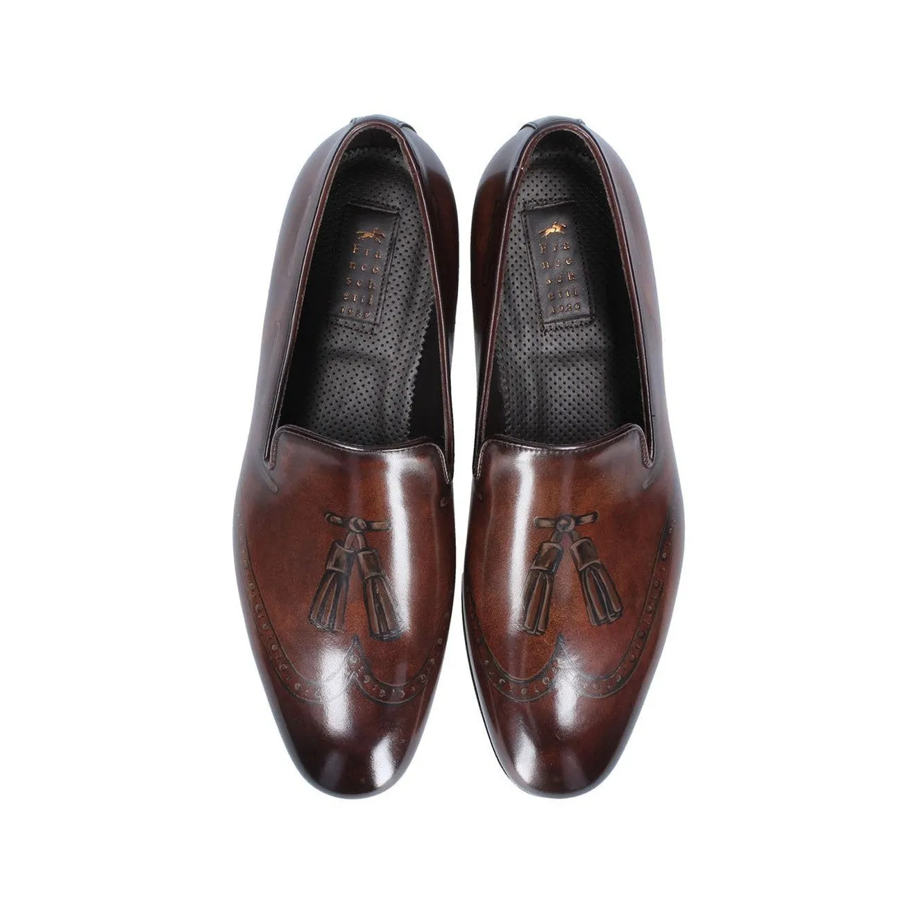 Franceschetti Roberto Men's Shoes Calf-Skin Leather Slipper Loafers (FCCT1072)