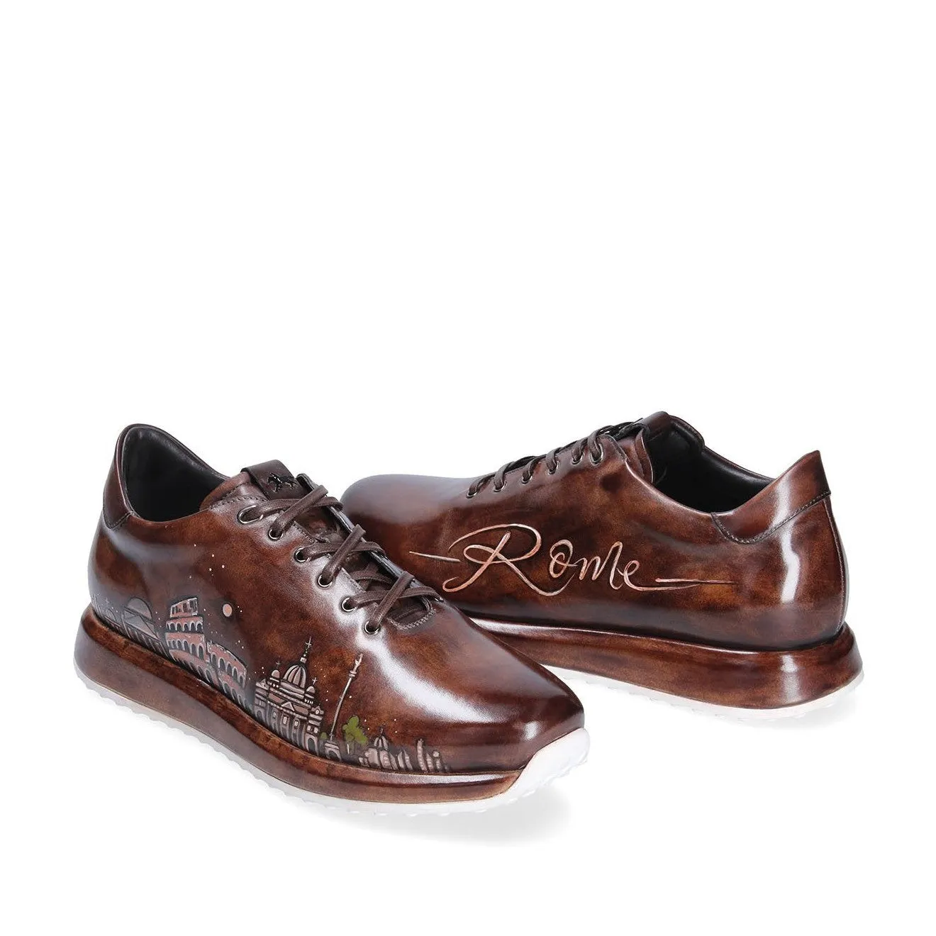 Franceschetti Rome Men's Shoes Calf-Skin Leather Casual Sneakers (FCCT1075)