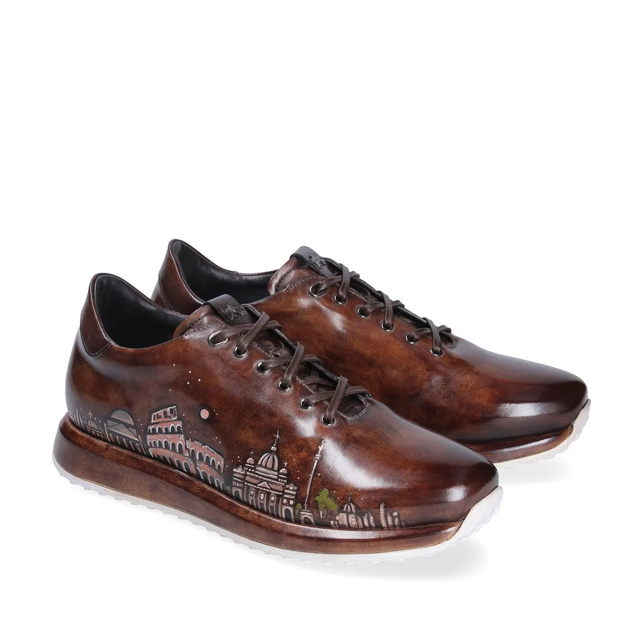 Franceschetti Rome Men's Shoes Calf-Skin Leather Casual Sneakers (FCCT1075)
