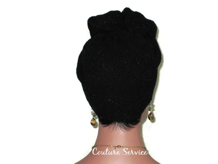 French Wrap Turban PDF Knitting Pattern, Vintage, Instant Download