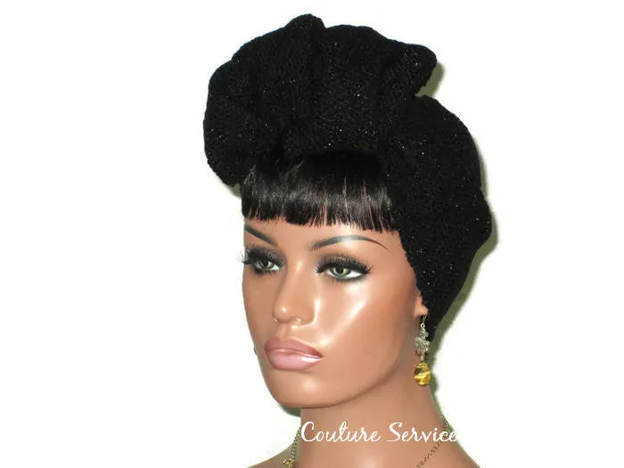 French Wrap Turban PDF Knitting Pattern, Vintage, Instant Download
