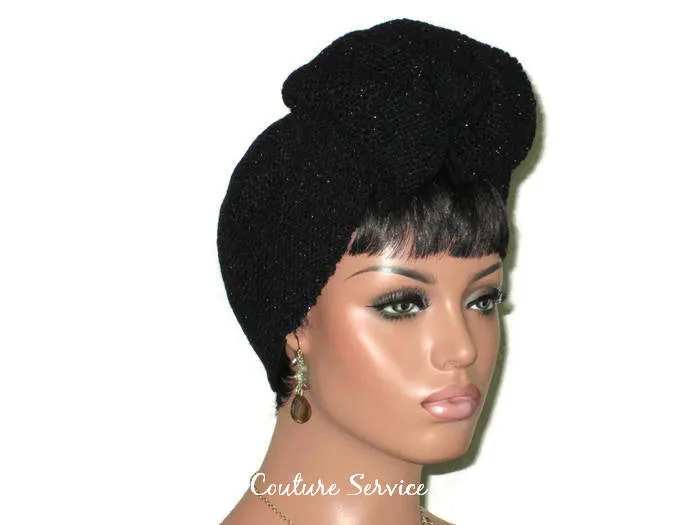 French Wrap Turban PDF Knitting Pattern, Vintage, Instant Download