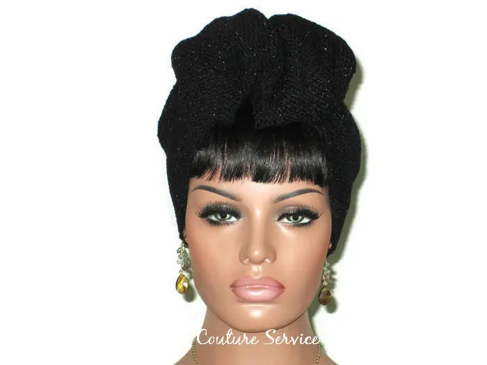 French Wrap Turban PDF Knitting Pattern, Vintage, Instant Download