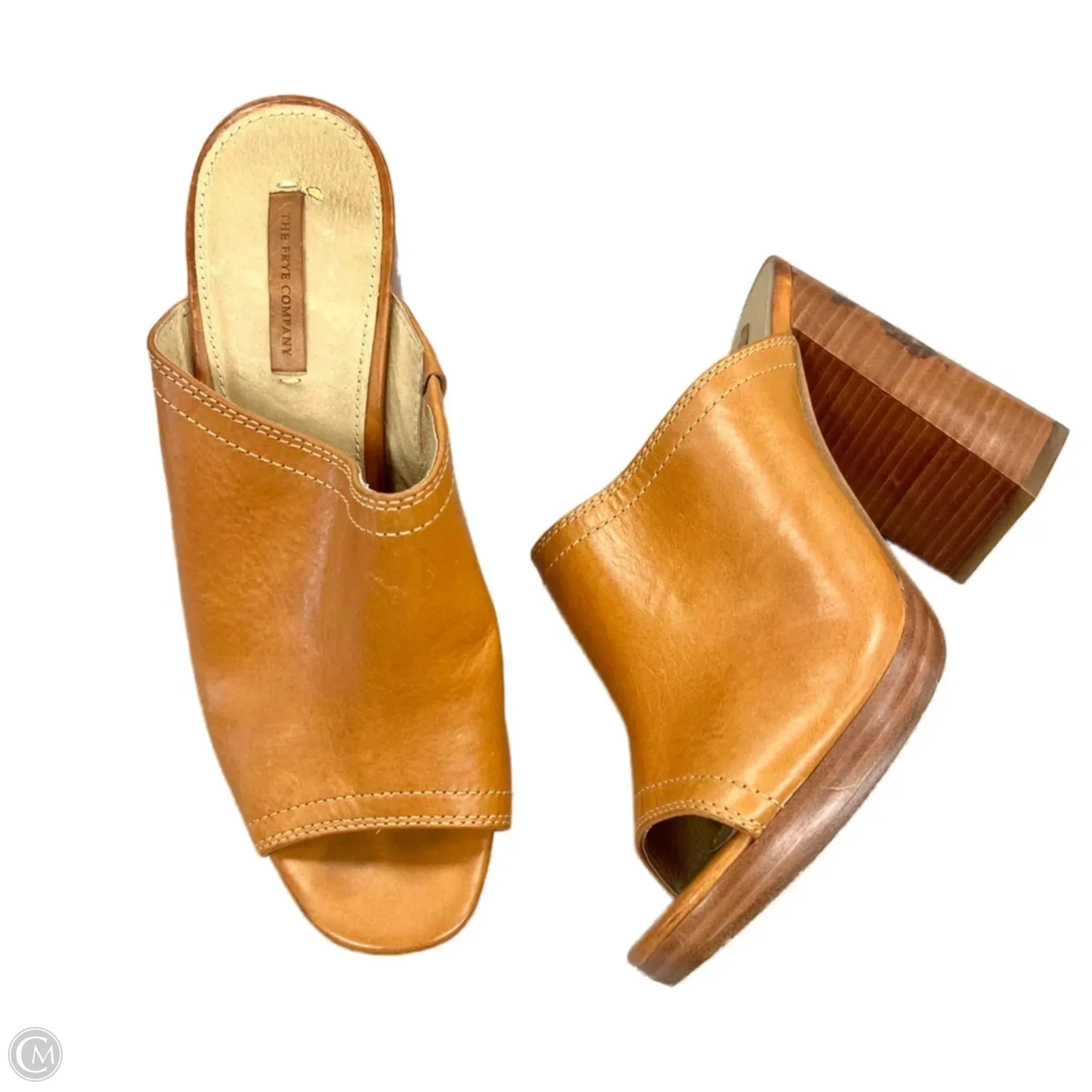 Ocean Walk Pack Safe Sandals Designer By Frye In Tan, Size: 9