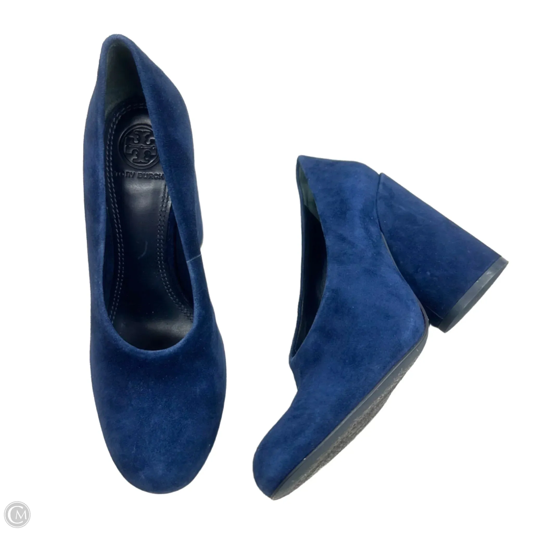 Move Light Deep Grip Shoes Designer By Tory Burch In Navy, Size: 6.5