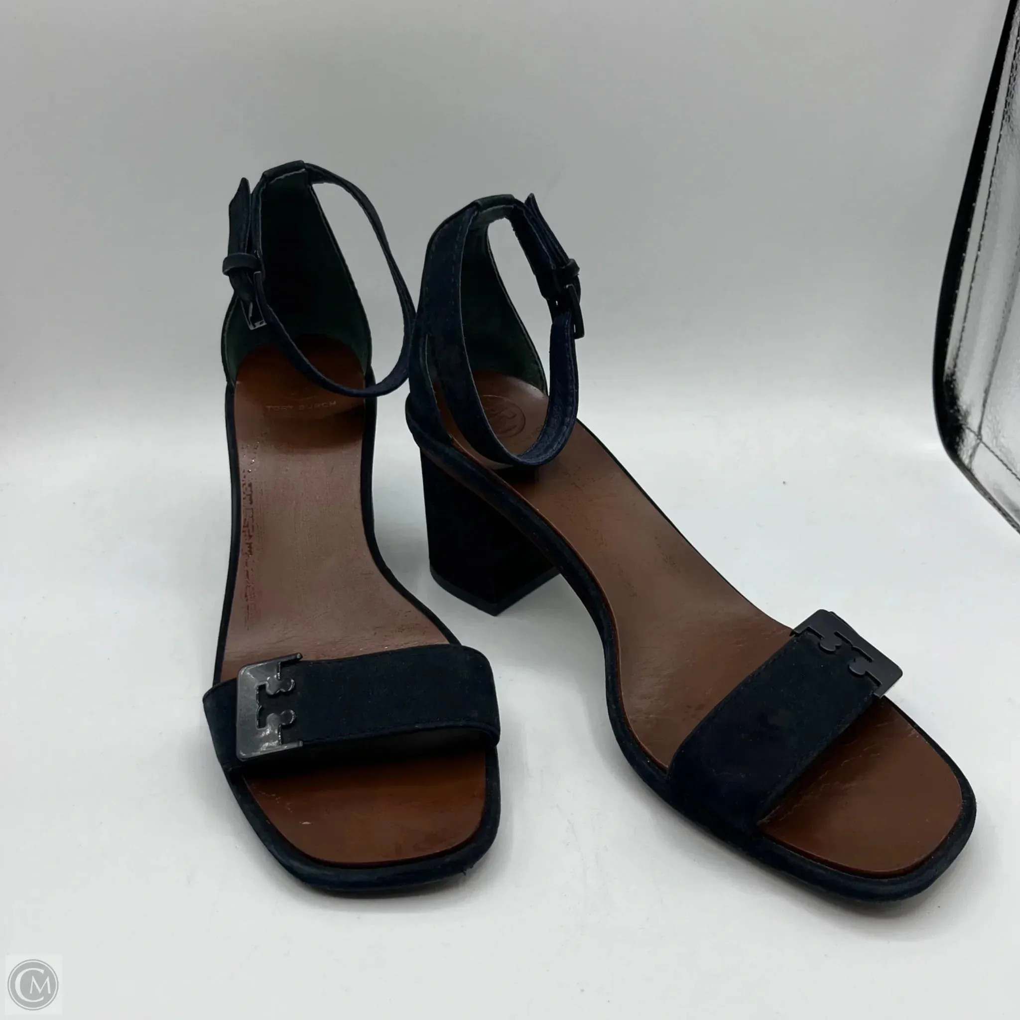 Sandals Designer By Tory Burch In Blue, Size: 8 Comfort Outsole Shockproof