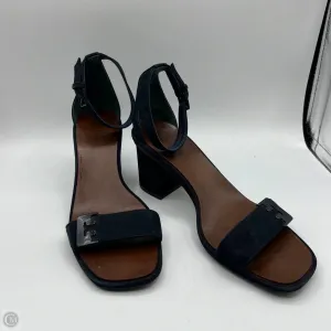 Sandals Designer By Tory Burch In Blue, Size: 8 Comfort Outsole Shockproof