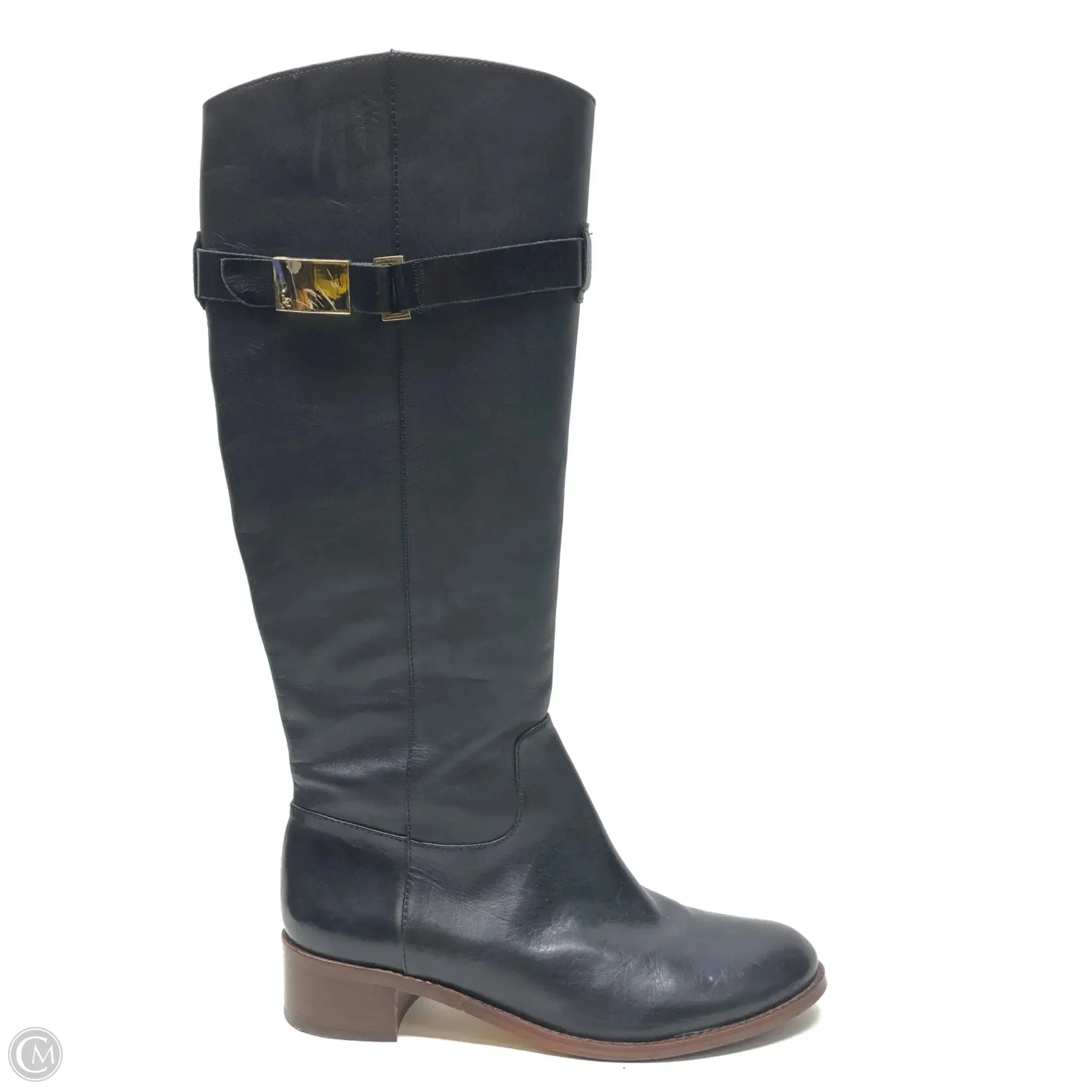 Boots Knee Heels By Louise Et Cie In Black, Size: 8.5 Washable Anti-static