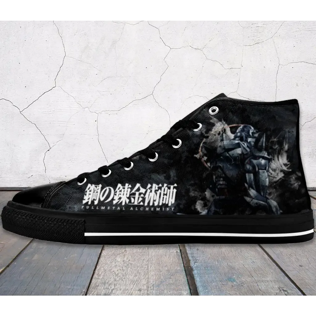 Fullmetal Alchemist Brotherhood Alphonse Elric Shoes High Top Sneakers for Kids and Adults