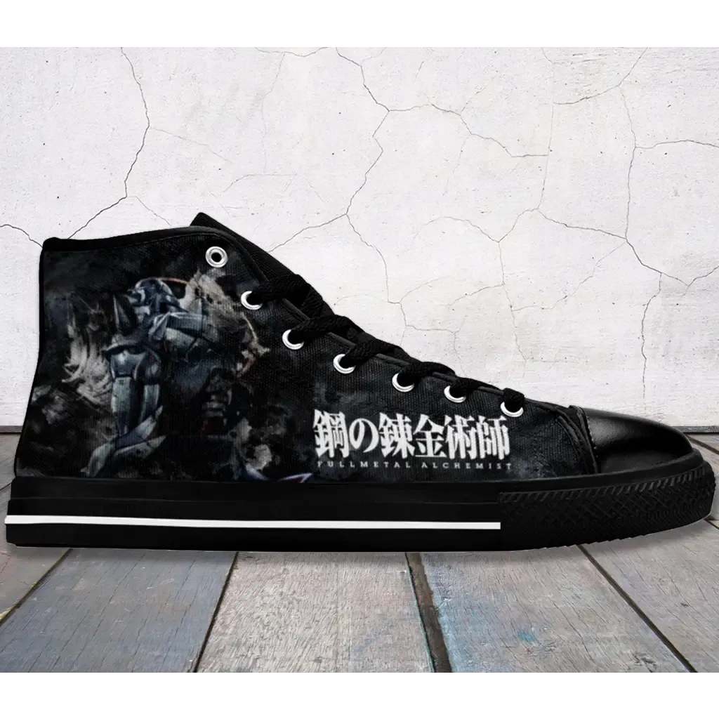 Fullmetal Alchemist Brotherhood Alphonse Elric Shoes High Top Sneakers for Kids and Adults