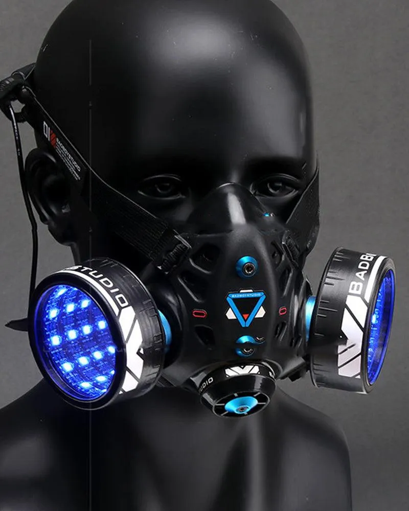 Futuristic Glowing Cyberpunk Led Mask