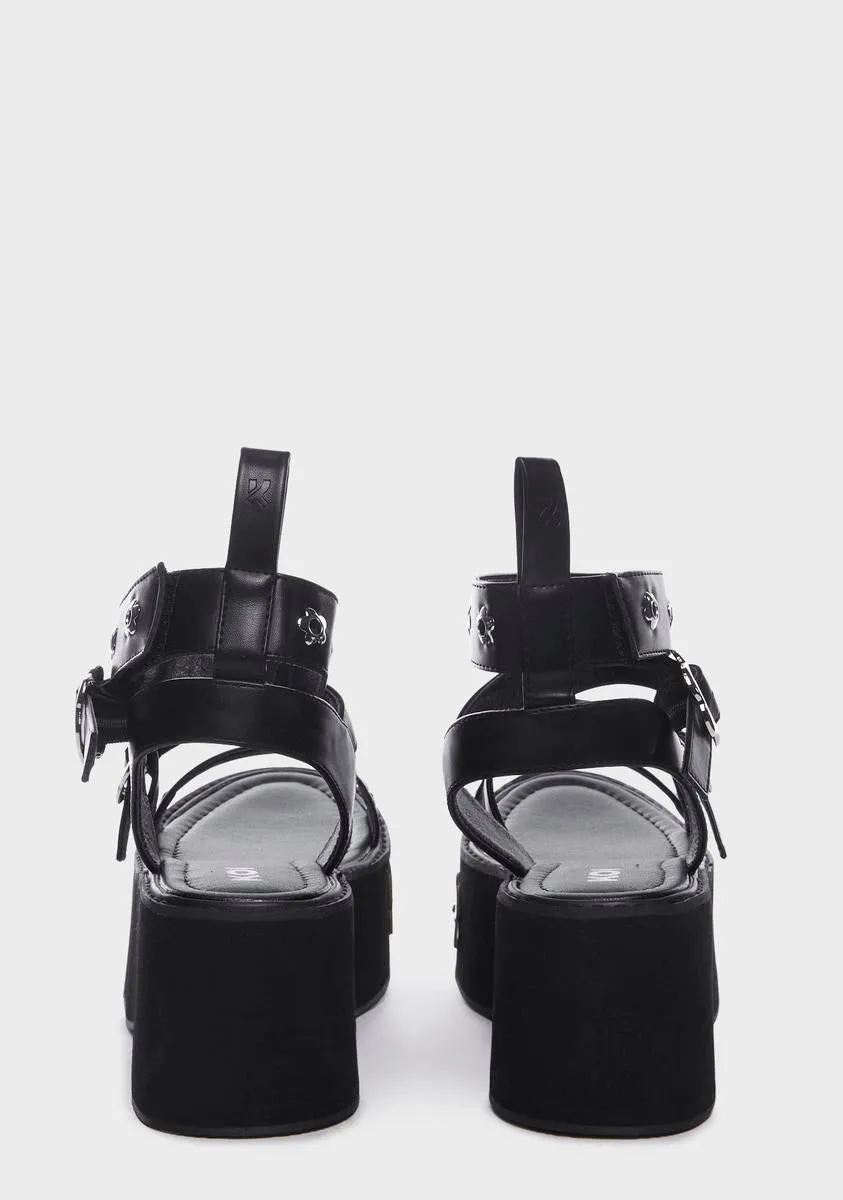 Fuzzy Logic Flatform Sandals