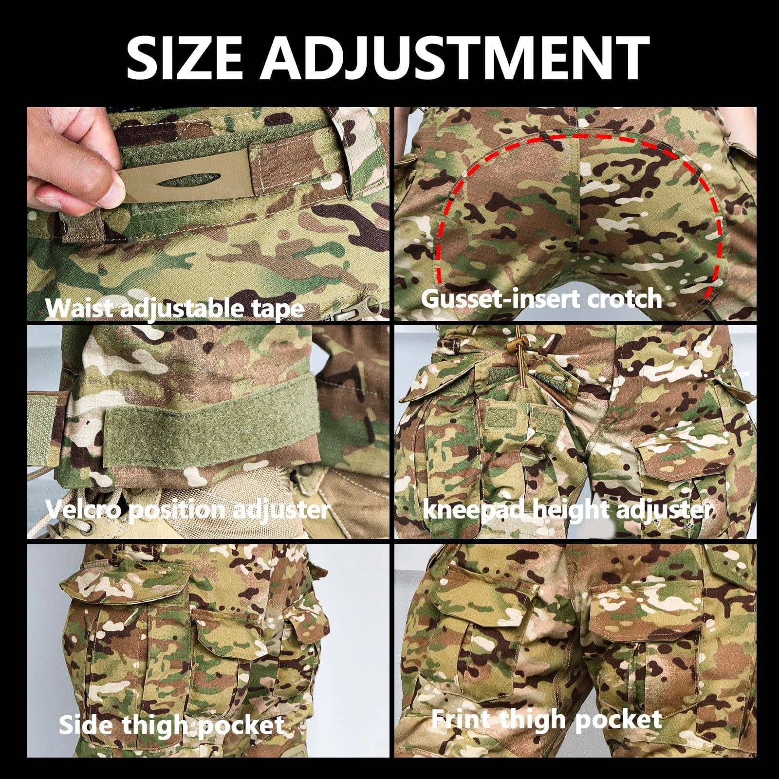 G3 Pro Men’s Combat Tactical Pants w/ Internal Knee Pads