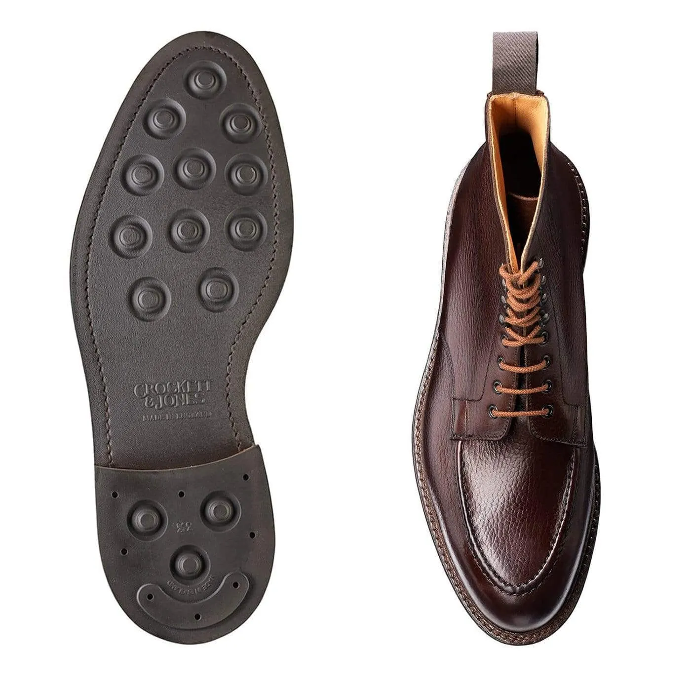 Galway 2 Dark Brown Country Calf Grain Comfortable Feeling Footbed