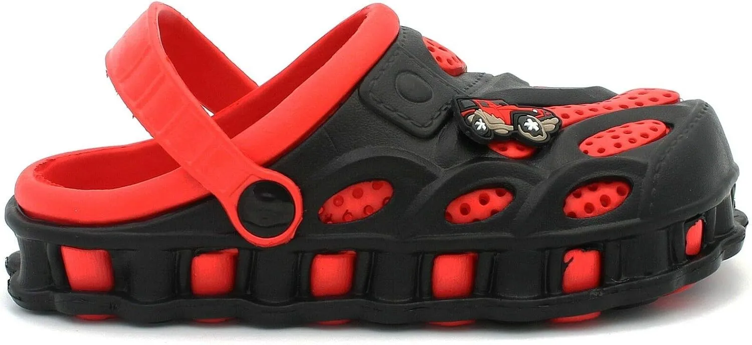 Garden Clogs Shoes for Boys Kids Toddler Slip-On Casual Two-Tone Slipper Sandals