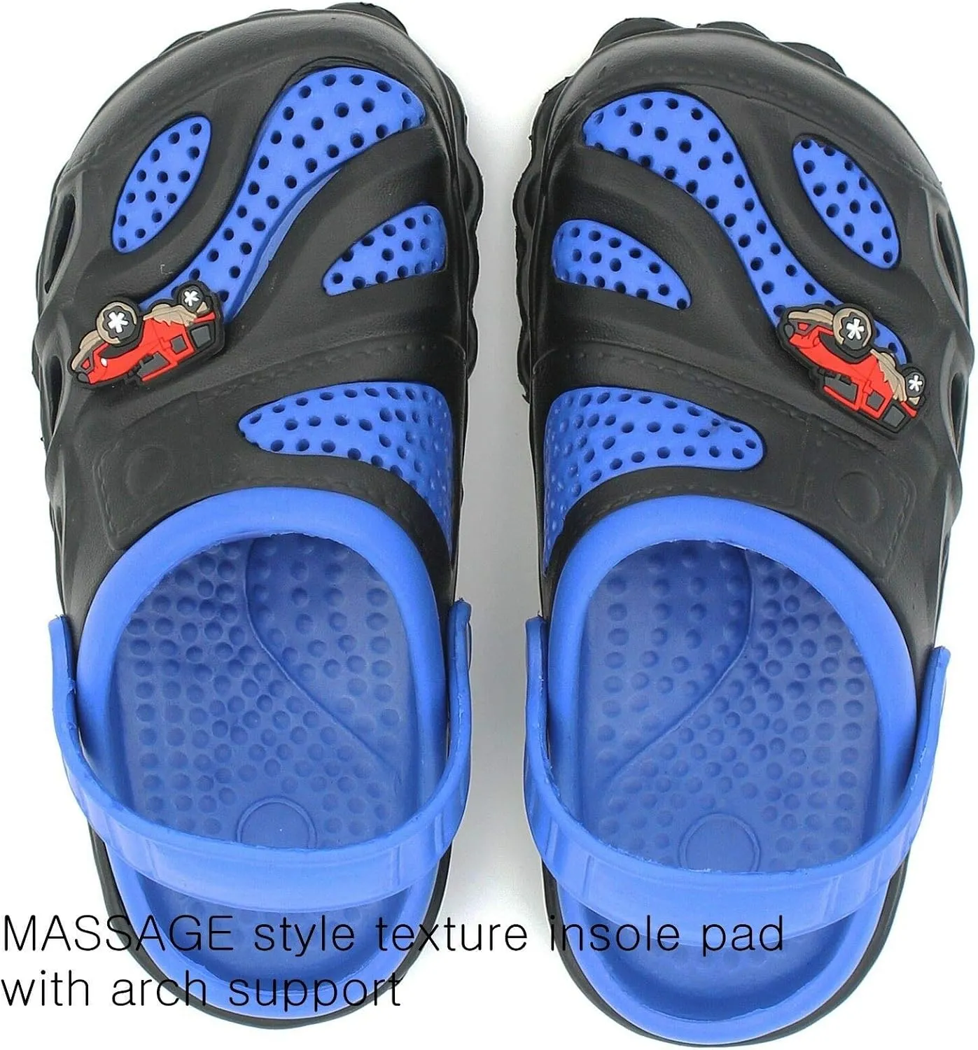 Garden Clogs Shoes for Boys Kids Toddler Slip-On Casual Two-Tone Slipper Sandals