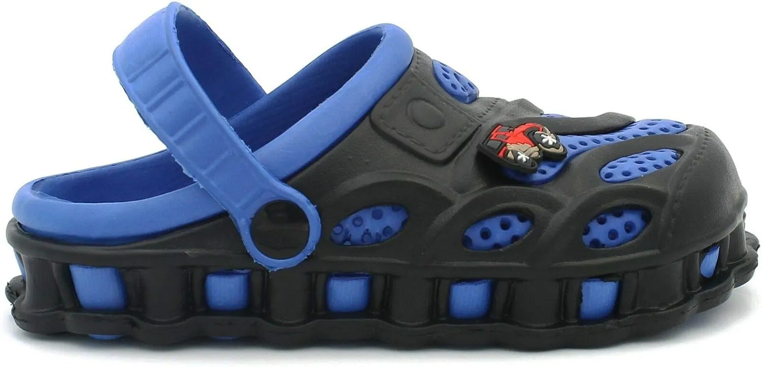Garden Clogs Shoes for Boys Kids Toddler Slip-On Casual Two-Tone Slipper Sandals